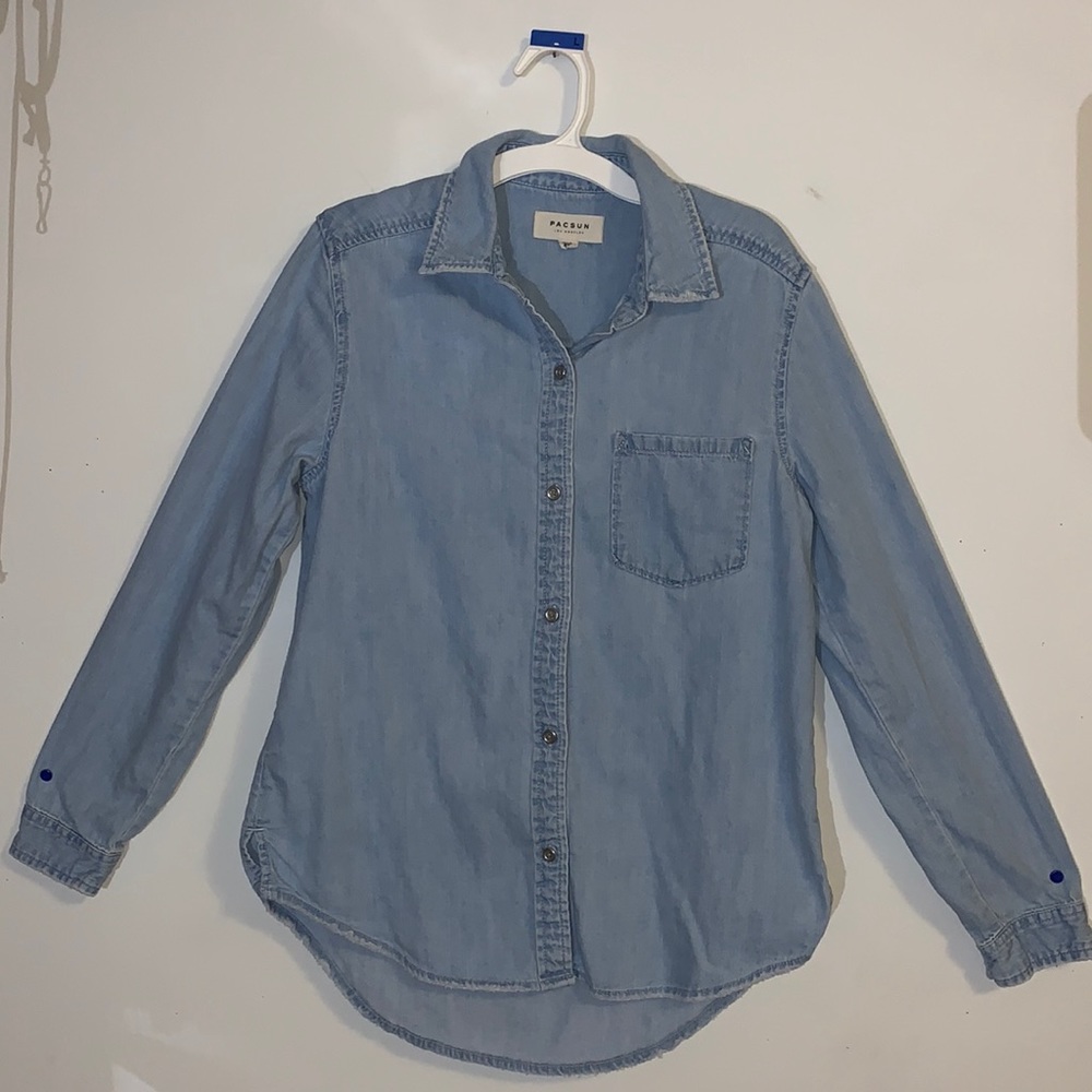 Pacsun oversized light jean jacket